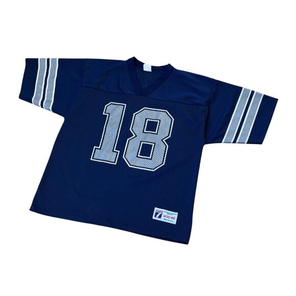 Rare Vintage 1993 Logo 7 Dallas Cowboys Bernie Kosar #18 NFL Jersey Men's Medium - Picture 4 of 7